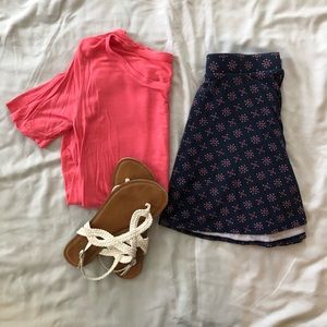 Patterned Skater Skirt